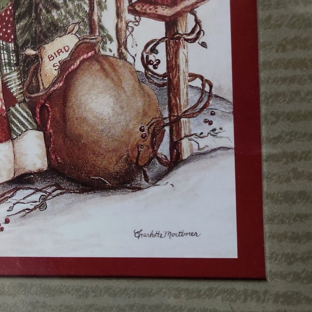 Charlotte Mortimer Old World Santa Prints Matted and Framed EUC - Picture 8 of 8